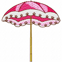 Umbrella Embroidery Design 4 Umbrella Embroidery Design 4